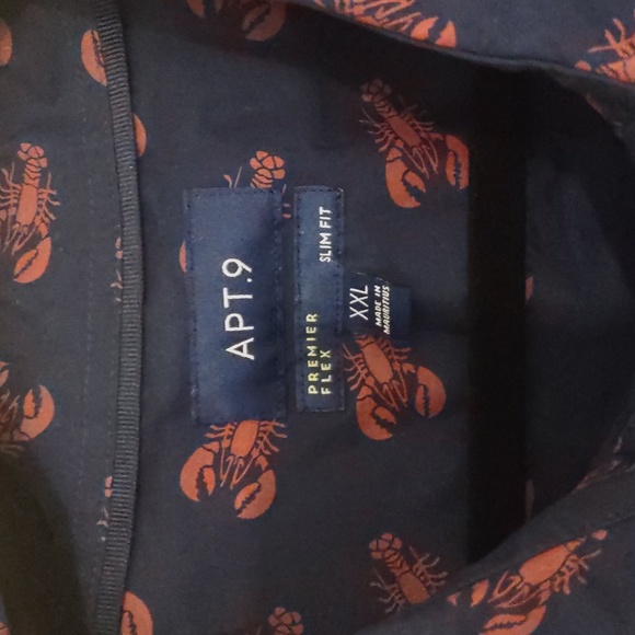 APT. 9 Lobster Short Sleeve Button Down - Picture 3 of 3